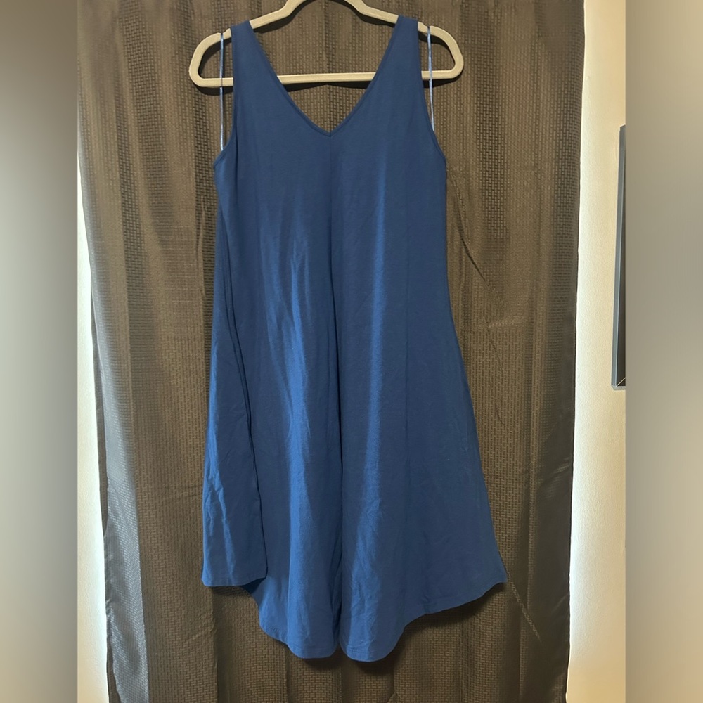 NEW Style&Co Women’s Flip Flop Blue Sleeveless Dress Size Large - Picture 8 of 12